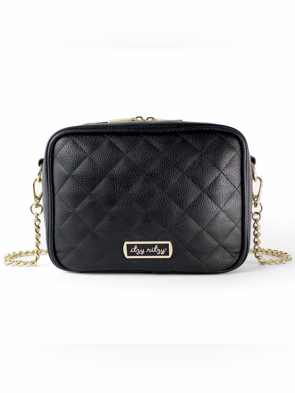 Itzy Ritzy Double Take Crossbody Diaper Bag - BLACK - BNWT